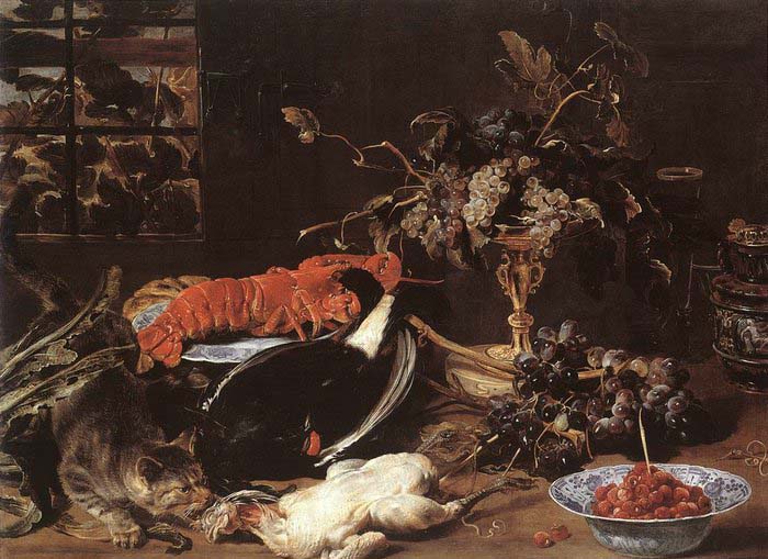 Still-life with Crab and Fruit